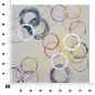 Obraz na płótnie FLOATING CIRCLES -B- 80X3X80 cm